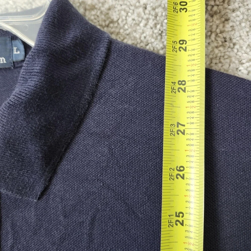 Polo Ralph Lauren Polo Shirt Mens Large Blue Classic Cotton Pique Pony Logo